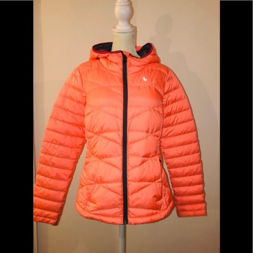 Lolë Orange Puffer Jacket With Hood